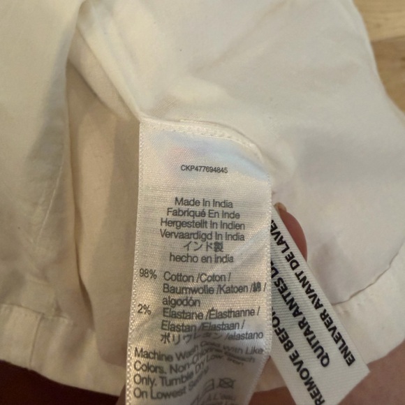 NWT madewell white corset top size 10 - Picture 5 of 6